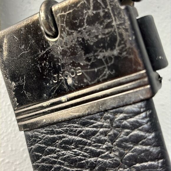 Jacob Elephant Leather Money Belt Mens Size 36 Hidden Zipper Traveling Career - Picture 6 of 11